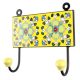 Yellow Ceramic Floral Tiles Hook